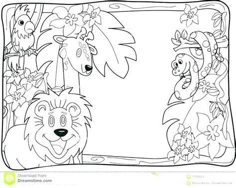 Jungle Scene Coloring Pages at GetColorings.com | Free printable ...