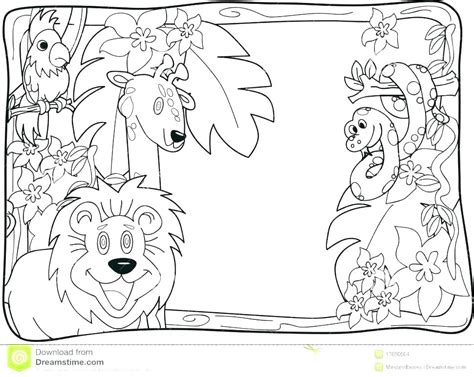 African Safari Animals Coloring Pages At Free