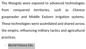 What was Pax Mongolica? - World History Edu