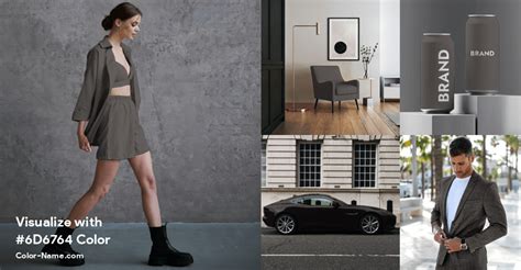 Visualize with #6D6764 color - Color-Name.com