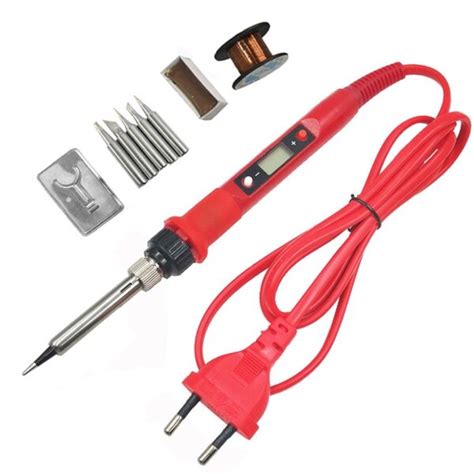 80w Digital Electric Soldering Iron Kit Unicun