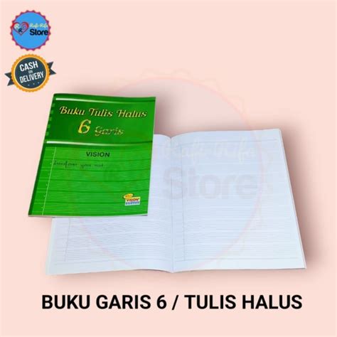 Jual Buku Tulis Garis 6 Menulis Halus Vision Shopee Indonesia