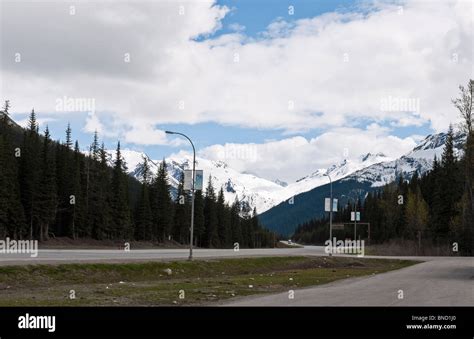 Trans Canada Route 1 At Rogers Pass National Historic Site At 1330m Glacier National Park Bc