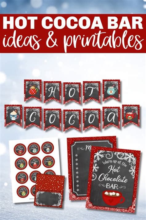 Hot Cocoa Bar Printables Printable Word Searches