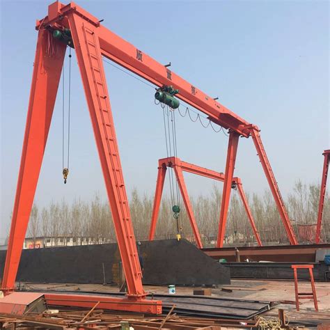 Lightweight Single Girder Gantry Crane With Electric Hoist Simple Structure