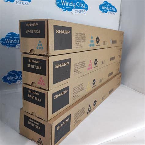 Sharp BP NT70 Toner Cartridges Set CMYK For Sharp BP 50C26 BP 50C31 BP