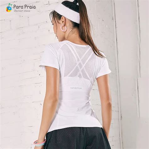 4 Colors Sportswear For Women Fitness Clothing Women Sports T Shirt Gym Workout Yoga Female T