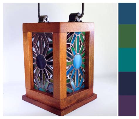 Stained Glass Lantern Radiance By Smashglassworks On Etsy Glass Lantern Stained Glass