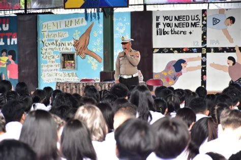 Tingkatkan Keselamatan Pelajar Satlantas Polresta Malang Kota Blusukan