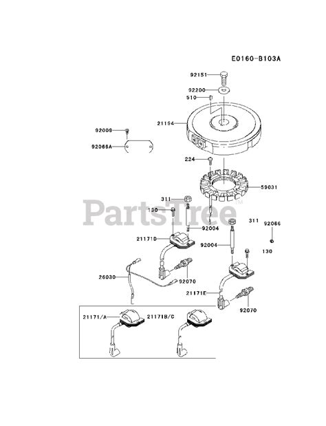 Kawasaki Fh430v Bs21 Kawasaki Engine Electric Equipment Parts Lookup