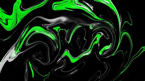 Arte Abstracto Moderno Abstracto Verde Y Negro Fondo De Pantalla