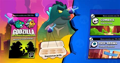 Evento Do Godzilla Chegou No Brawl Stars Conquiste Sua Skin De