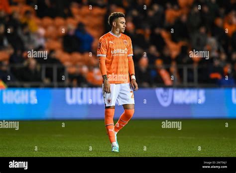 Morgan Rogers #25 of Blackpool during the Emirates FA Cup Third Round ...