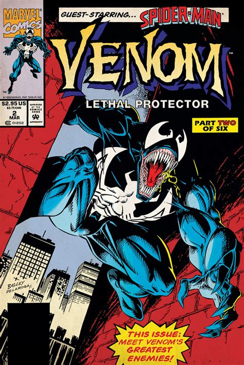 Komiksowy Plakat Marvel Venom Comic Lethal Protector Nice Wall