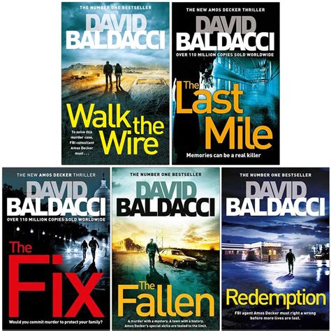 David Baldacci Amos Decker Series Books Collection Set Walk The Wire