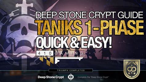 Deep Stone Crypt Taniks Phase Quick Easy Guide Th Encounter