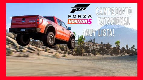 Forza Horizon Campeonato Estacional Muy Lista Youtube