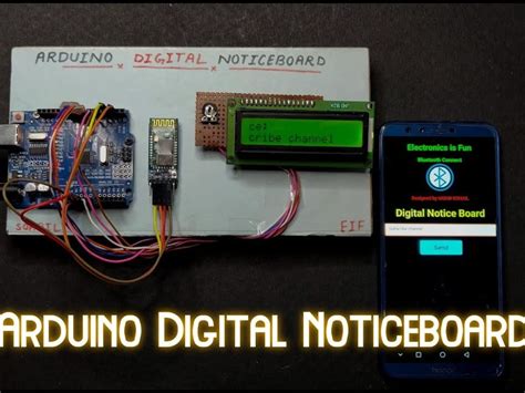 Wireless Digital Notice Board Arduino Project Hub