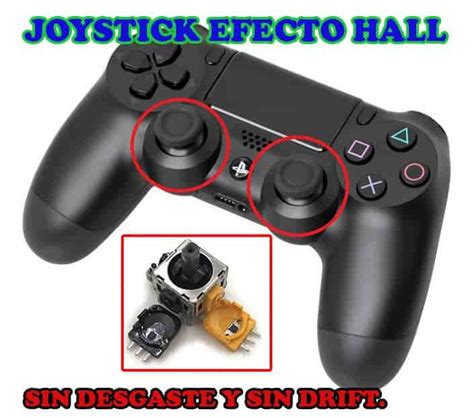 Reparar cambiar joystick ps4 Efecto hall Magnéticos Sin desgaste