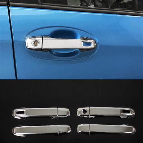 Abs Chrome Door Handle Cover Trim Car Accessories Stickers For Toyota