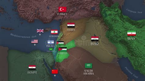 Middle East Conflict October Gaza Strip And Middle East