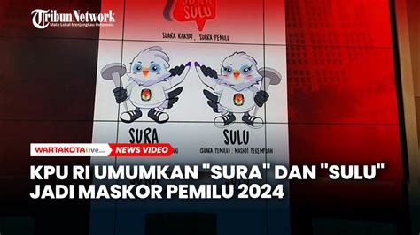 KPU RI Umumkan Sura Dan Sulu Menjadi Juara Lomba Desain Maskot