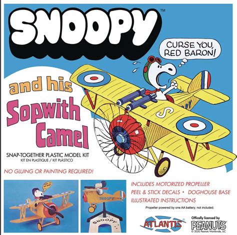 Snoopy & His Sopwith Camel Snap Model Kit