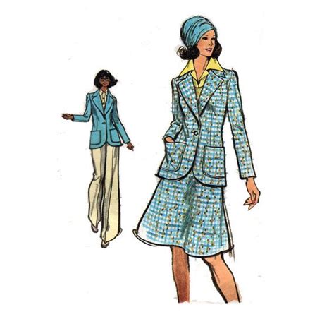 Very Easy Vogue Sewing Pattern Skirt Suit With Jacket And Etsy