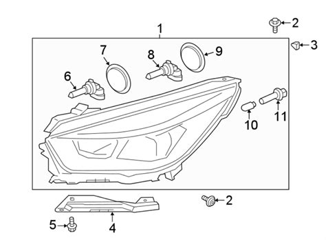 Ford Escape Headlight Assembly Gj5z13008p Lakeland Ford Online Parts Lakeland Fl