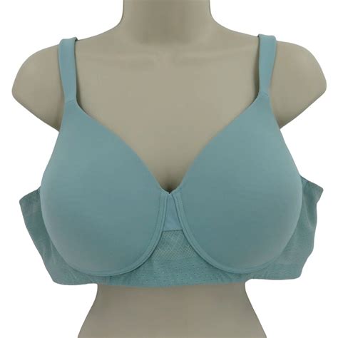 Vanity Fair 40c Bra Blue Mesh Wireless Lined 71265 Breathable Luxe Full Figure Ebay