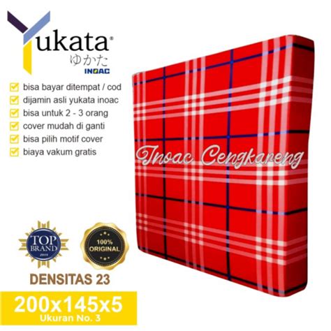 Jual Unik Kasur Busa Inoac Yukata D23 Ukuran No 3 200x145x5 Tebal 5 Cm