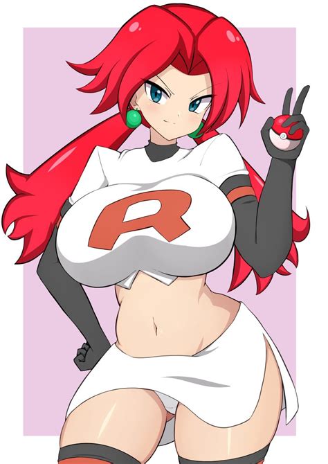 Rule 34 1girls Big Breasts Female Female Team Rocket Grunt Female Team Rocket Grunt Pokemon