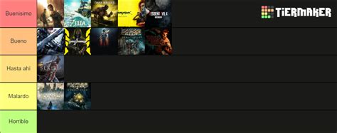 Juegos que jugué en 2023 Tier List Community Rankings TierMaker