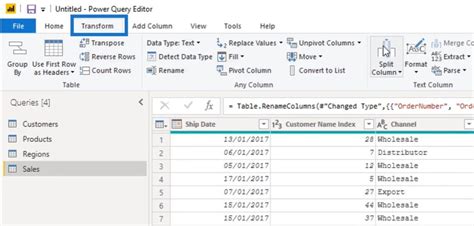 Row And Column Transformations In Power Bi Master Data Skills Ai