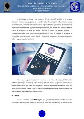 Bancos Digitales La Nueva Estrategia Del Servicio Financiero Pdf