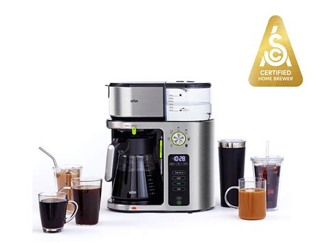 Braun Multiserve Coffee Machine 7 Programmable Brew Sizes 3 Strengths Iced Coffee Golden