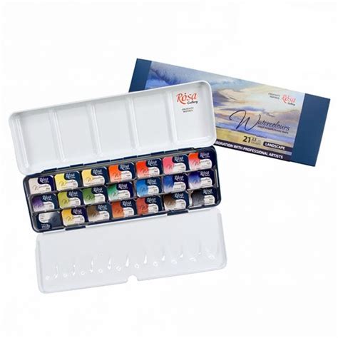 Rosa Gallery Watercolour Landscape Pan Paint Set Art Supplies From