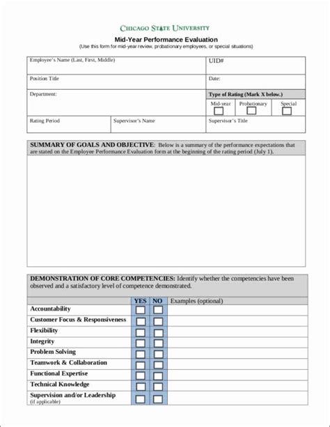 Mid Year Review Template | Stcharleschill Template