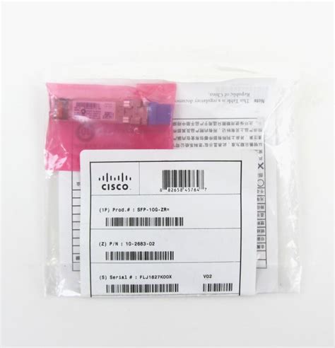 Cisco Sfp 10g Zr 10g Base Zr Sfp Transceiver Module