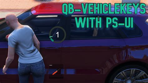 QBCore VehicleKeys With PS Ui Install Showcase FiveM Tutorial