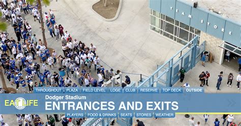 Entrances And Exits At Dodger Stadium