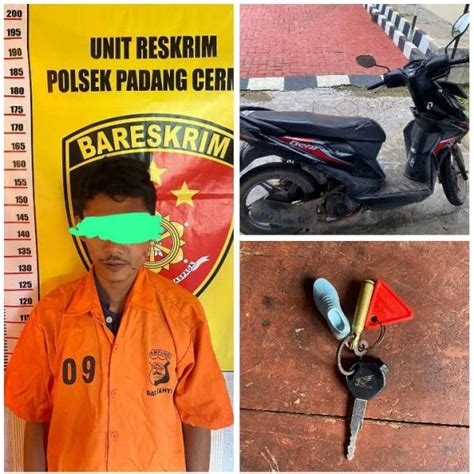 Pelaku Pencurian Sepeda Motor Di Teluk Pandan Berhasil Ditangkap Polisi