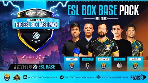 Th Esl Box Pro Base Pack Buy Clash Of Clans Base Layouts Clash Champs