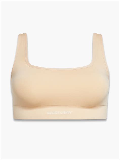 Seamless Scoop Neck Bralette In Nude Savage X Fenty