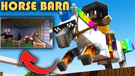 Horse Stables Nerf Minecraft Horses Building Horse Barns