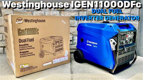 Westinghouse Igen11000dfc 11000w Dual Fuel Inverter Generator With Remote Start Youtube