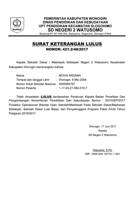 Contoh Surat Keterangan Lulus Sekolah Tk Contoh Surat Keterangan Lulus Paud Dan Taman Kanak