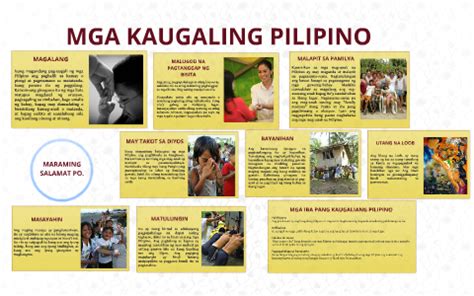 Mga Kaugaling Pilipino Malapit Sa Pamilya Magalang Malugod Na