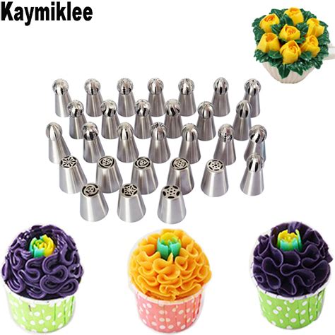 Kaymiklee 29PCS SET Russian Korean Pastry Nozzle Cake Decorating Tools