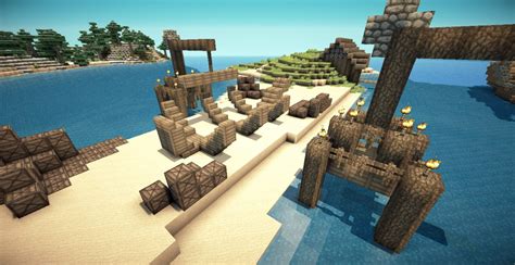 Medieval Boat Yard And Dock Minecraft Map